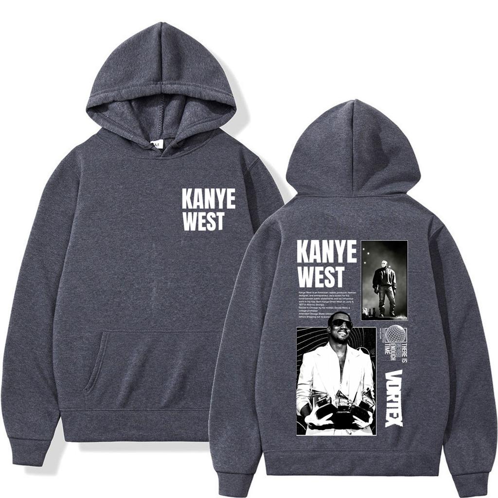 Felpa con Stampa Tour Rapper Kanye West Uomo Donna Felpa alla Moda Maniche Lunghe Gotico Punk Harajuku Felpa con Cappuccio Streetwear