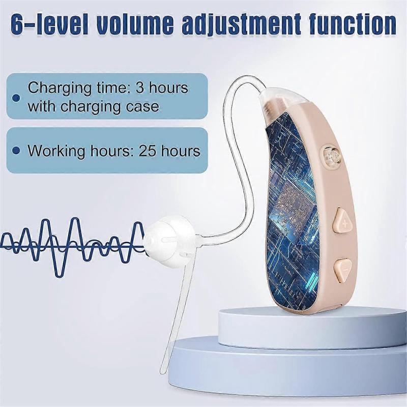 Hearing Aids for Seniors Rechargeable with Noise Cancelling, Digital Hearing Sound Amplifiers for Hearing Loss
