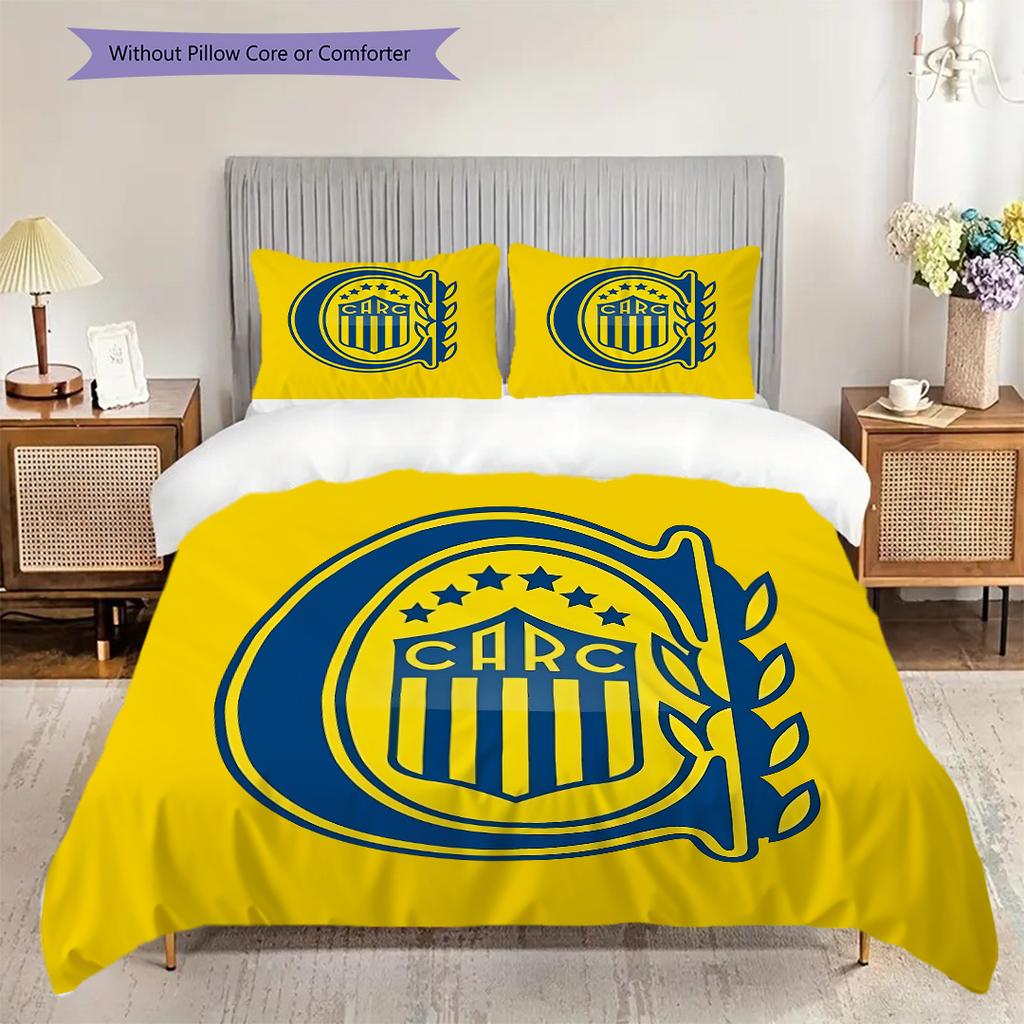 Rosario Central Pattern Bedding Quilt Set Quilt Cover Pillowcase Home Decoration Birthday Gift (1 * duvet cover + 2 * pillowcase, without core)