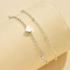 Trendy Alloy Layer Anklet for Women Waterproof Designs With Crystals Embellishments Vocation Accessory Outfits