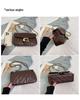 Korean-Style Women's Trendy Single Shoulder Bag - Fashionable, Versatile, Diamond Lattice Chain, Small Fragrance Style for Commuting
