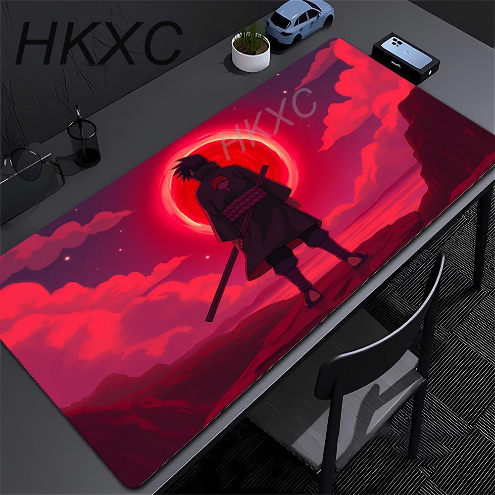 Mouse Pad Gamer Antislip Anime NNaruto Uchiha Itachi Deskmat Gaming Accessories Tablet Mats Large Mousepad Extended Mousepads
