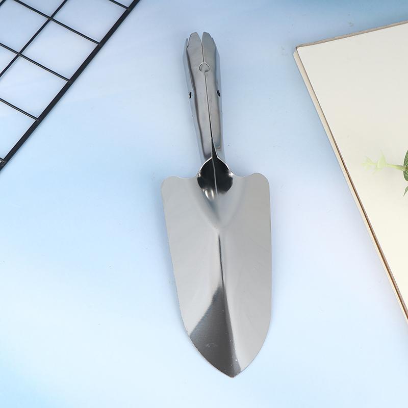 1PCS Small Shovel Stainless Steel Hand Trowel Mini Shovel for Gardening Planting Digging Succulents and Beach Shell Collecting