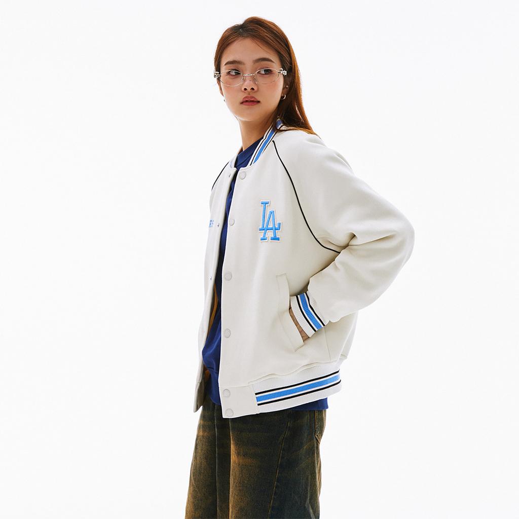 MLB SS24 Baseball Jacket Unisex White 3AJPV0841-07CRD