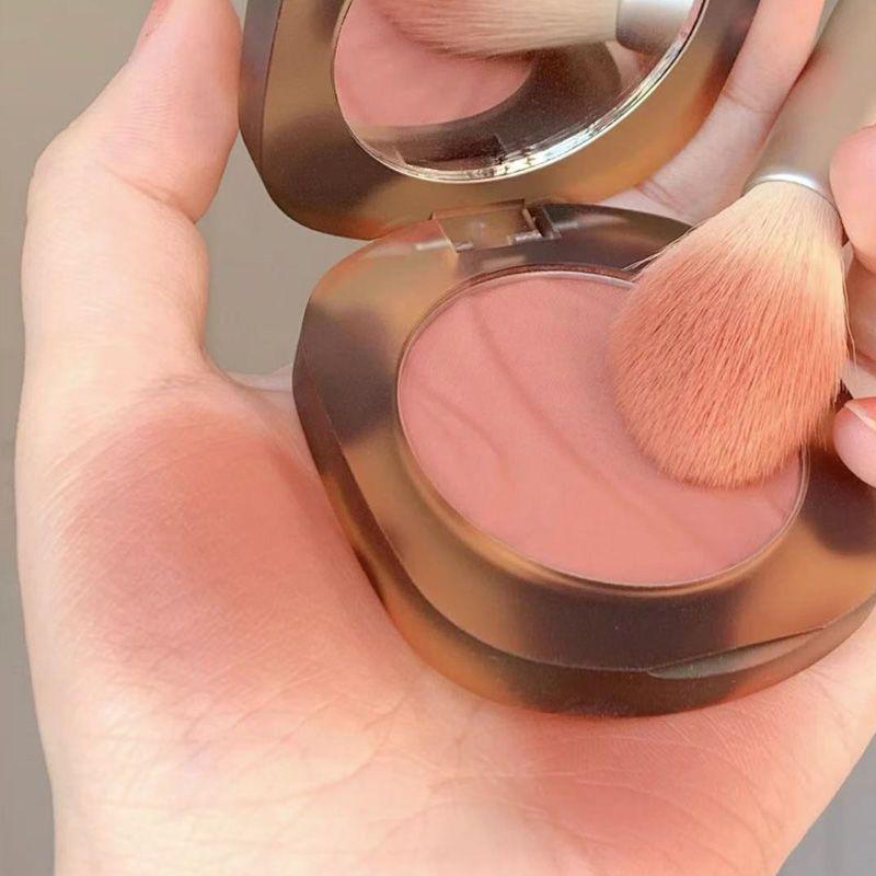 Amber Matte Blush & Contour - Natural Nude, Long-lasting, Non-caking Formula
