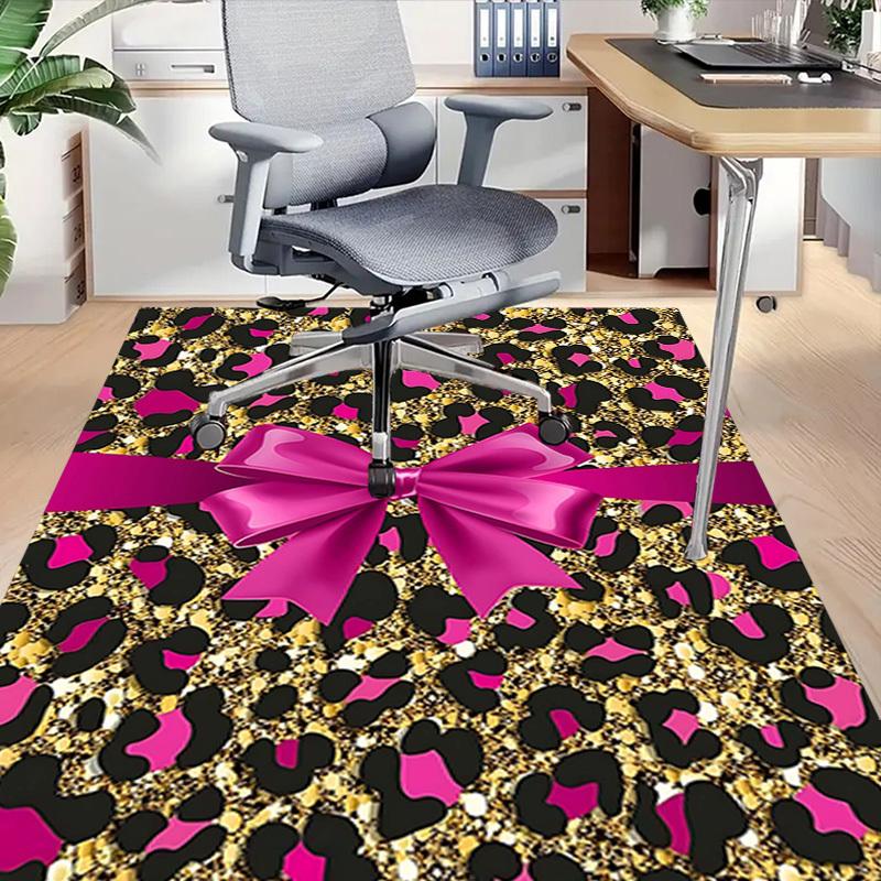1PC Leopard print Glitter Extra Large Non-Slip Floor carpet, Office, family, bedroom, Studio - Large Area Rug Indoor Rugs, Vibrant Colors-W274