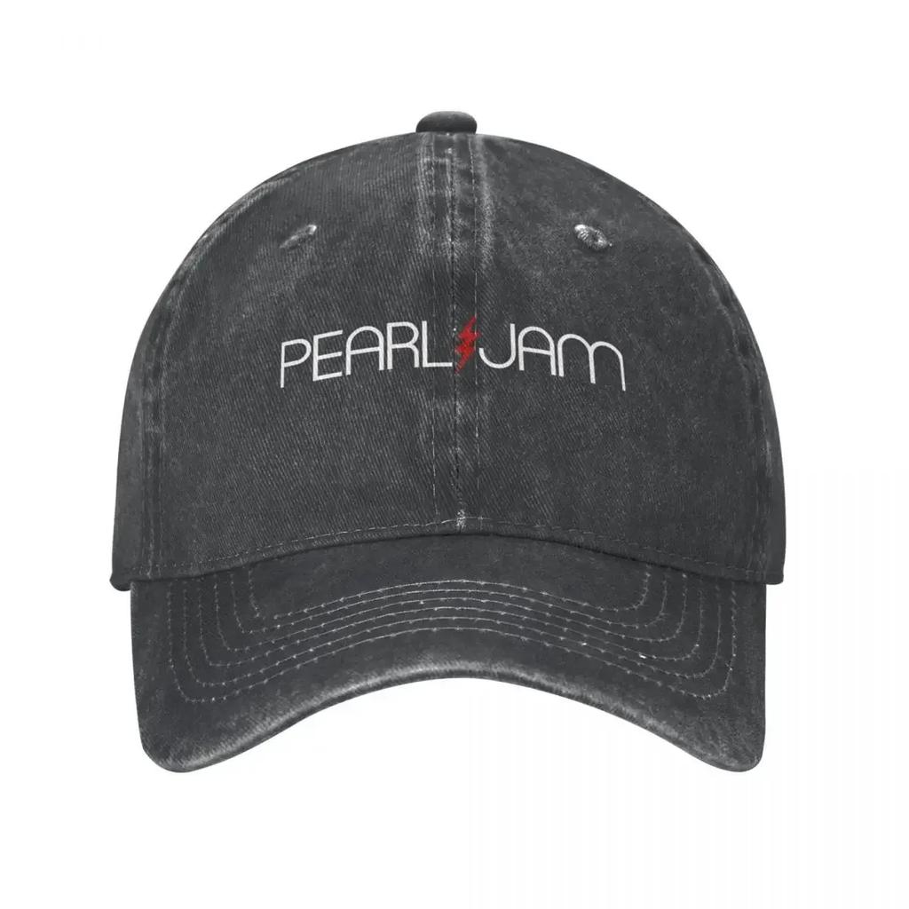 Vintage Pearls Jams Baseball Cap Unisex WoUnisex Distressed Denim Headwear Outdoor Running Golf Hats Cap