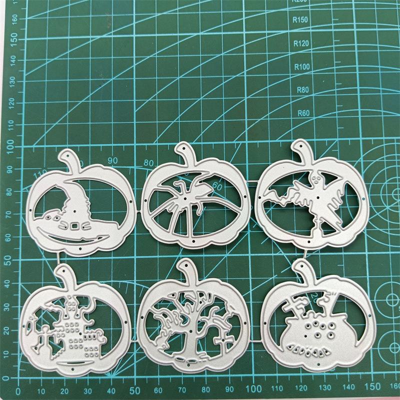 Halloween-Kürbisbrett, Metall-Stanzschablonen, DIY-Kartenherstellung, Papierbasteln, Scrapbooking, Fotoalbum, Prägung, Deko