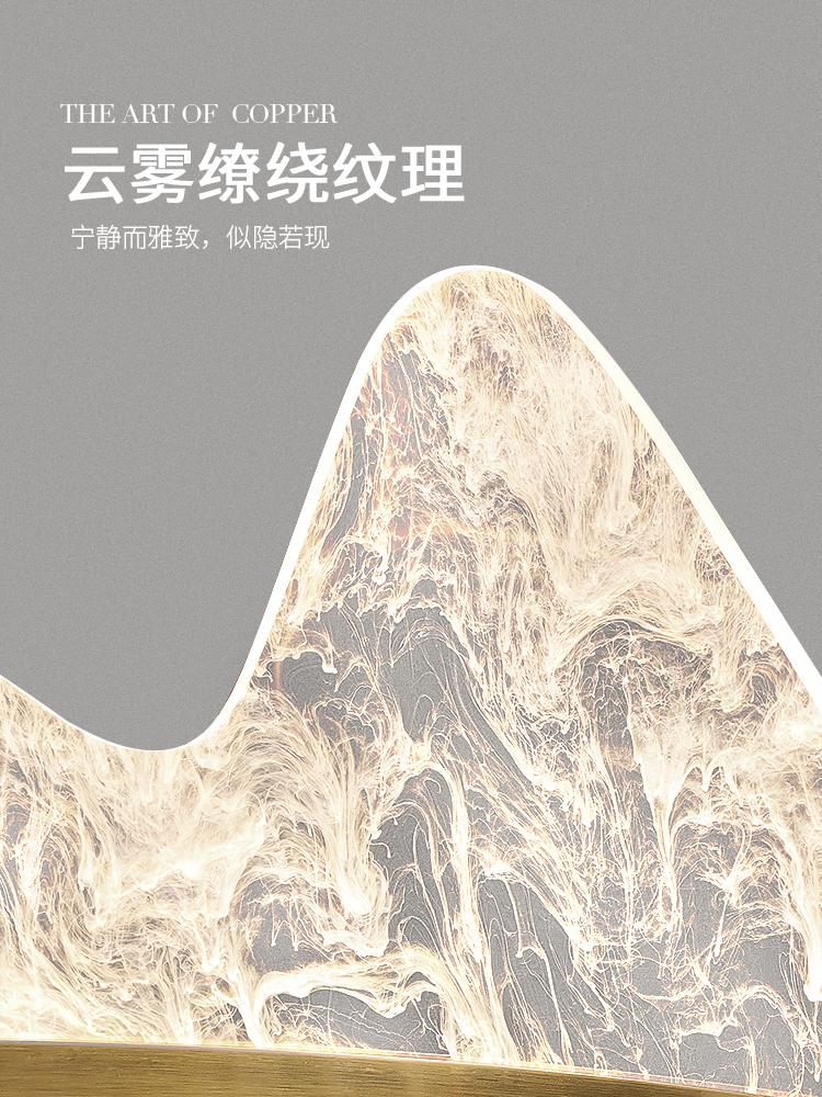 Aluminum acrylic iceberg rock shaped pendant light LED modern living room, bedroom, dining table, home decoration lighting