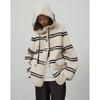 Imported Merino Lamb Fur Striped Coat