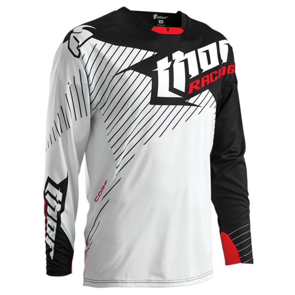 Downhill Suit Cycling Quick Dry T-Shirt Thor Motorcycle Racing Locomotive Off-Road Long Sleeve Cycling Downhill Suit XXS