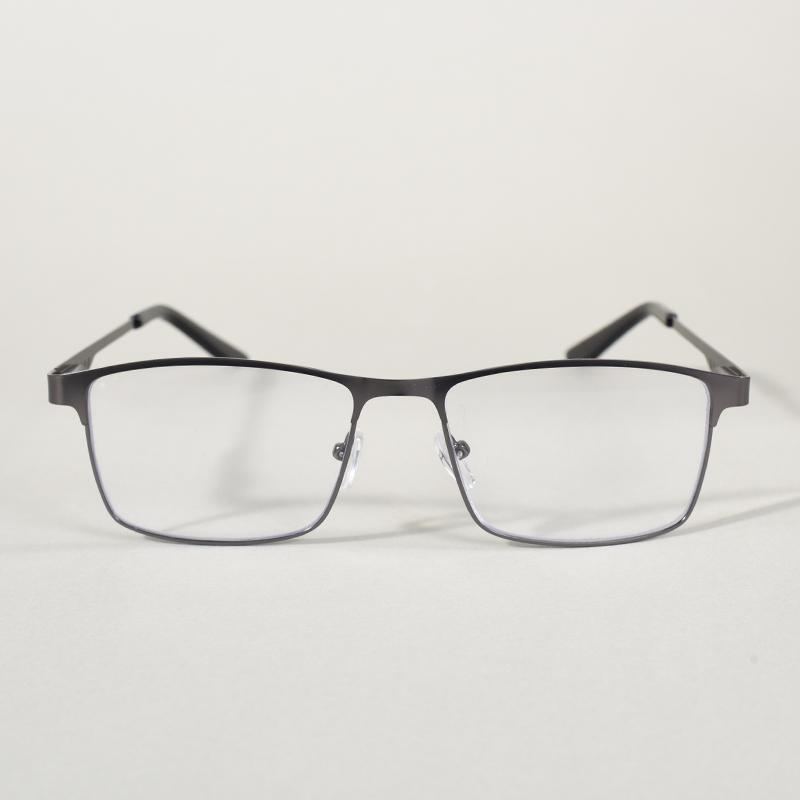 Stainless Steel Full Frame Anti Blue Light Presbyopic Eyeglasses For Business Oversize Metal Eeyglasses For Men+7.5+1.25+1.75+2.25+2.75