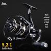 De Ququan All-Metal Gapless Spinning Reel, 15KG Brake, Long Cast, Sea Rod Fishing Reel.