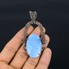 Owyhee Opal Pendant, 999 Copper Wire Wrapped Jewelry, Gemstone Pendant, Gift For Her Handmade Dainty Jewelry