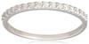 Haute Platine Platinum 950 Half Eternity Ring with Diamonds Japanese Size Pureté 0.2ct (ra-smtt-di, 16)