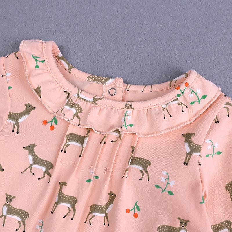 2026 Spring/Autumn Korean Style Girls' Cartoon Long-Sleeve Pullover Shirt - Comfortable Children's Wear