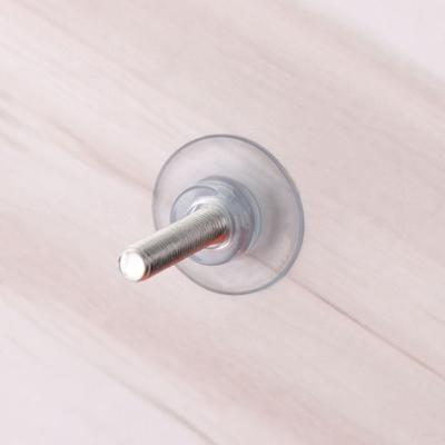 10Pcs Rails Bathroom Transparent Kitchen Holder Nut Wall Hook Screw Wall Rack Suction Cup Suckers