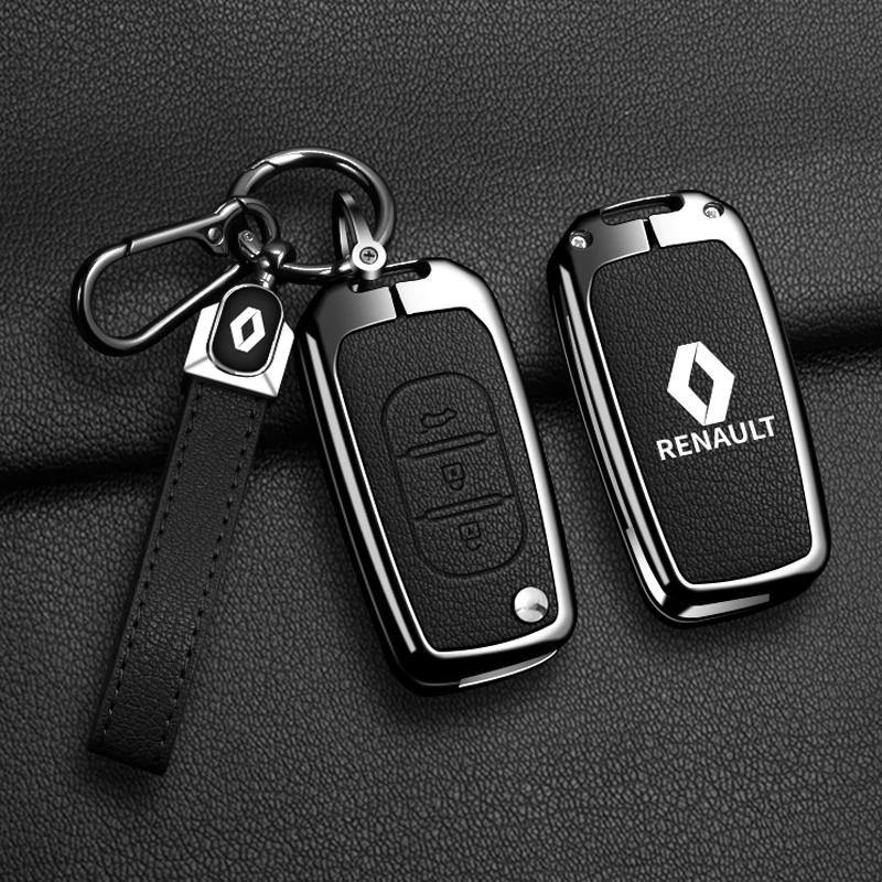 Calotas Para Renault Sandero Duster Clio 5 Captur Austral Kadjar Megane Logan Arkana Koleos Liga de Zinco Bolsa Estojo para Chave de Carro Metal Ke
