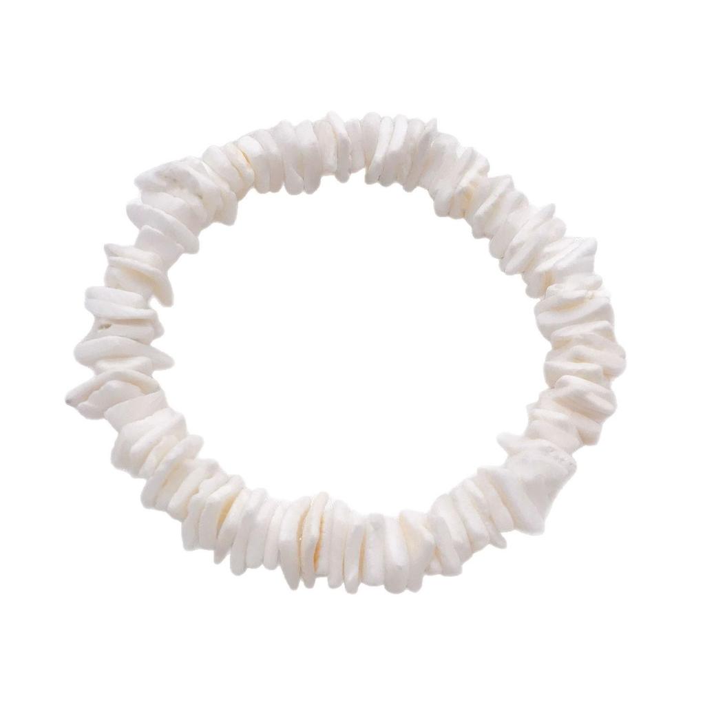 Natural White Mother-of-Pearl Beads & Shell Slices Multi-Style DIY Bracelet/Necklace Pack