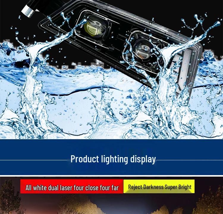 SITRAK G7C5c7h Laser LED Dual-Lens Front Fog Lamp: Super Bright, Long-Range, Flashing Cannon.