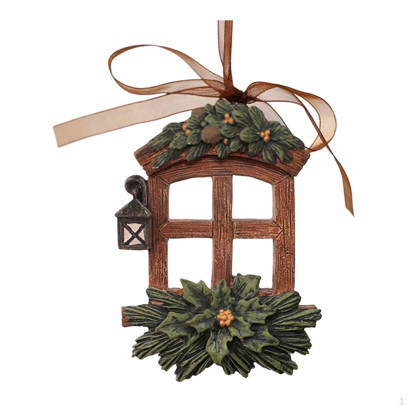 

Christmas Hanging Pendant Ornament Resin Tree Decoration Multipurpose Decorative Accessory Style B