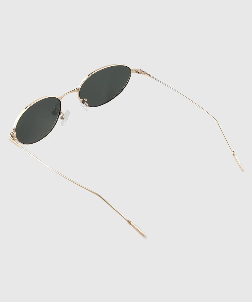 Tuditeo Acm Vintage Slim Metal Sunglasses Nylon Tinted Lenses C3 Gold Khaki
