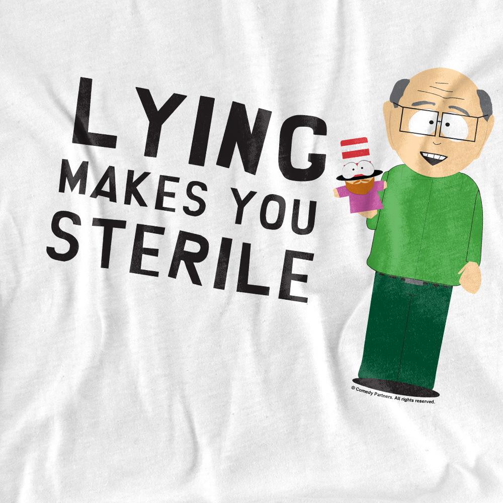South Park Mens Lying Makes You Sterile T-Shirt