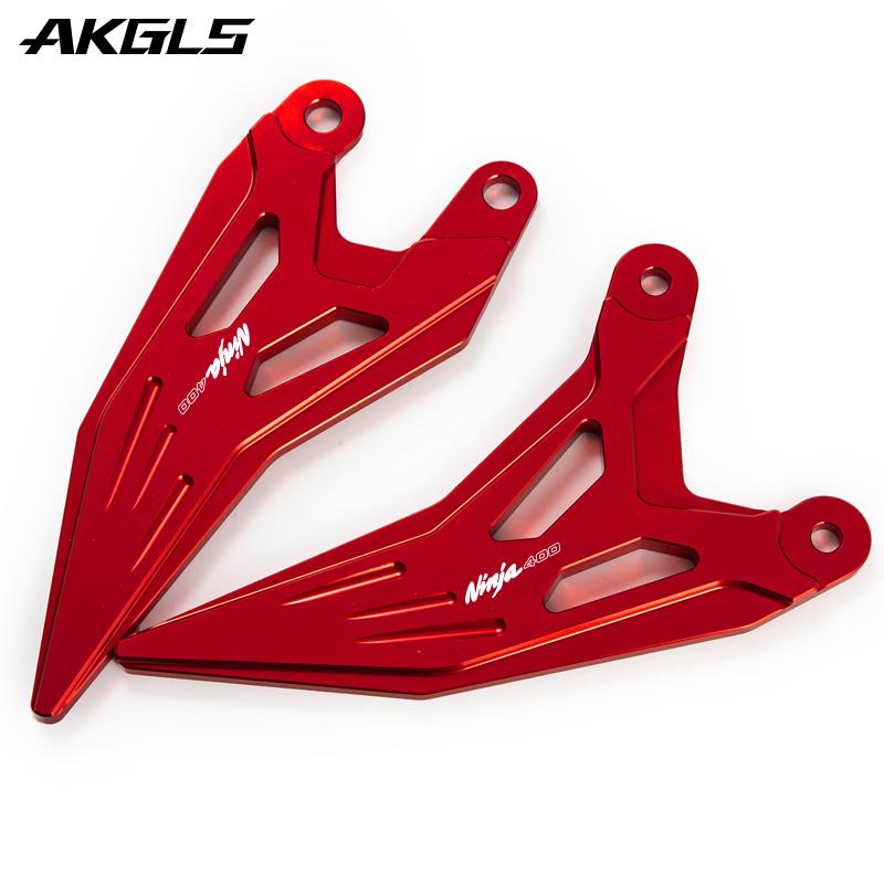 For Kawasaki Ninja 400 Z400 NINJA400 2018    Motorcycle Footpedal Pedal Kit Heel Plate Protective Cover
