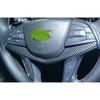 For Cadillac CT6 2016- Carbon Fiber Style Steering Wheel Frame Cover Trim
