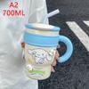 Cartoon Stainless Steel Water Cup Cute 700Ml Insulated Water Bottle Large Capacity Straw Thermos Cup Drinkware