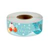 120Pcsroll Red Green Merry Christmas Stickers Santa Claus Labels For Gift Package Card Envelope Wrapping Party Small Business