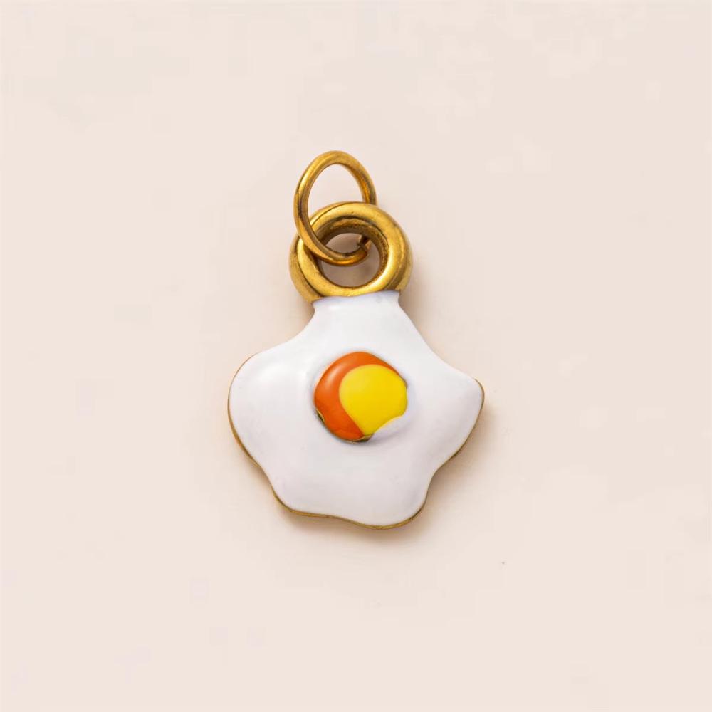 18K Gold Retention Stainless Steel Mushroom Pendant for DIY Accessories