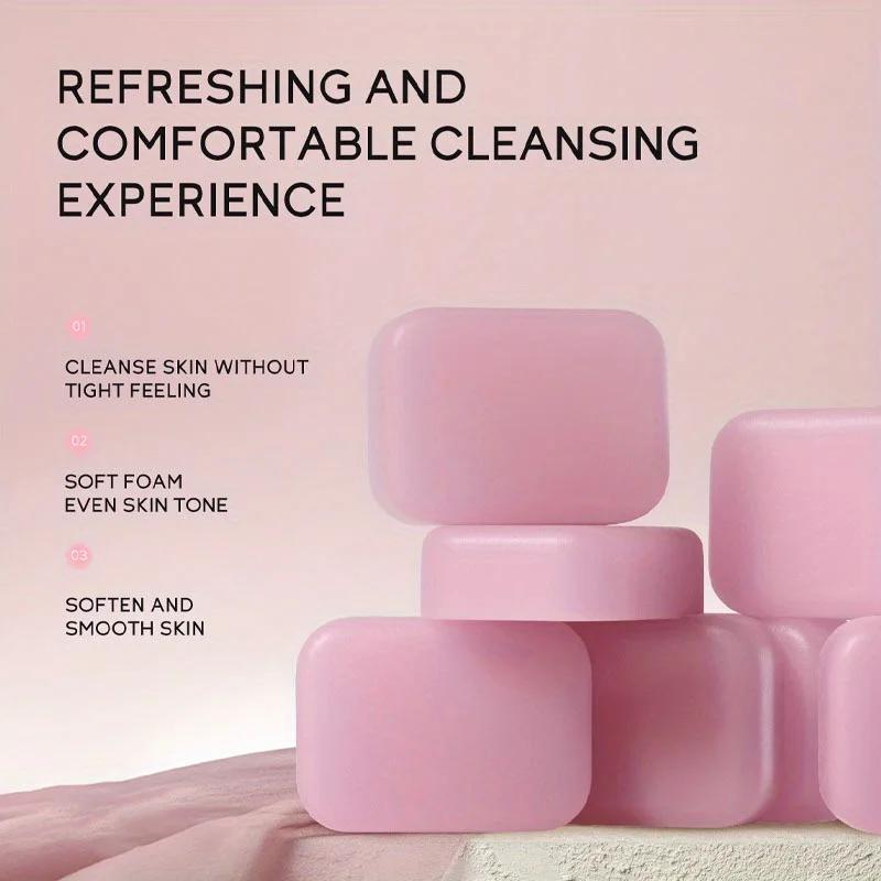 Handmade Sakura Soap 90g with Foaming Net Gentle Cleansing Bar Moisturizes Face Body All Skin Types Natural Fragrance