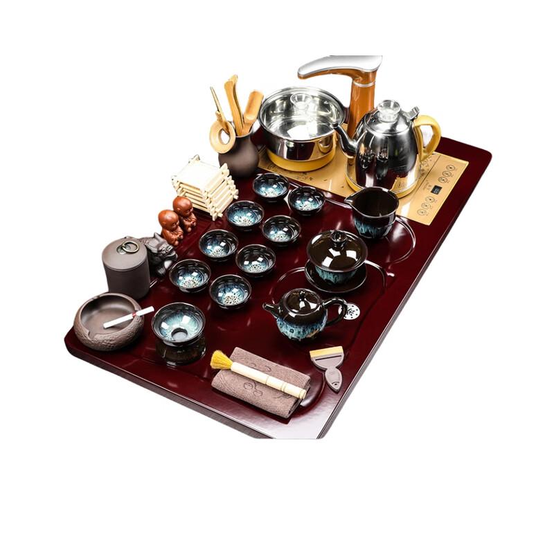 European Style Automatic Electric Tea Kettle & Tray Set