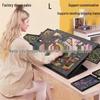 Cross-Tilt Jigsaw Table with Stand, Cover & 6 Drawers - Portable Puzzle Board for Kids
