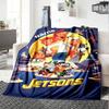 Jetsons Family Adventure Multi Purpose Customizable Blanket Customize Text Comfortable Perfect For Sofa Couch Office Bed Picnics Ideal For All Seasons