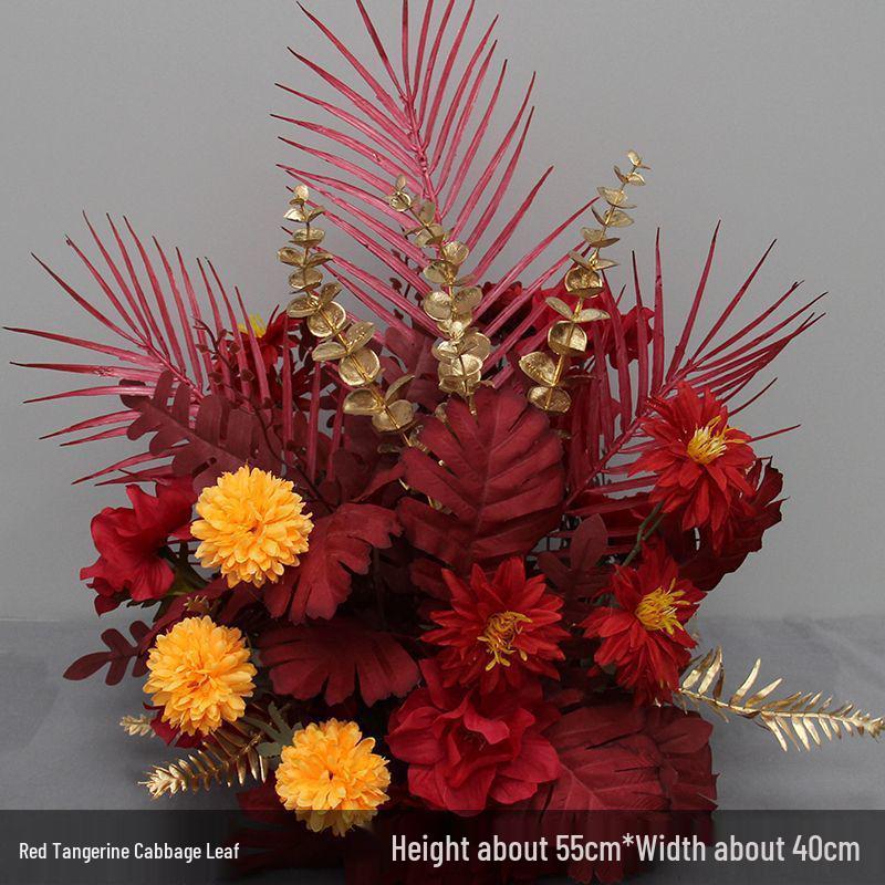 Искусственные цветы для свадебной арки и столов: Новые декоративные цветочные композиции для свадебных сцен