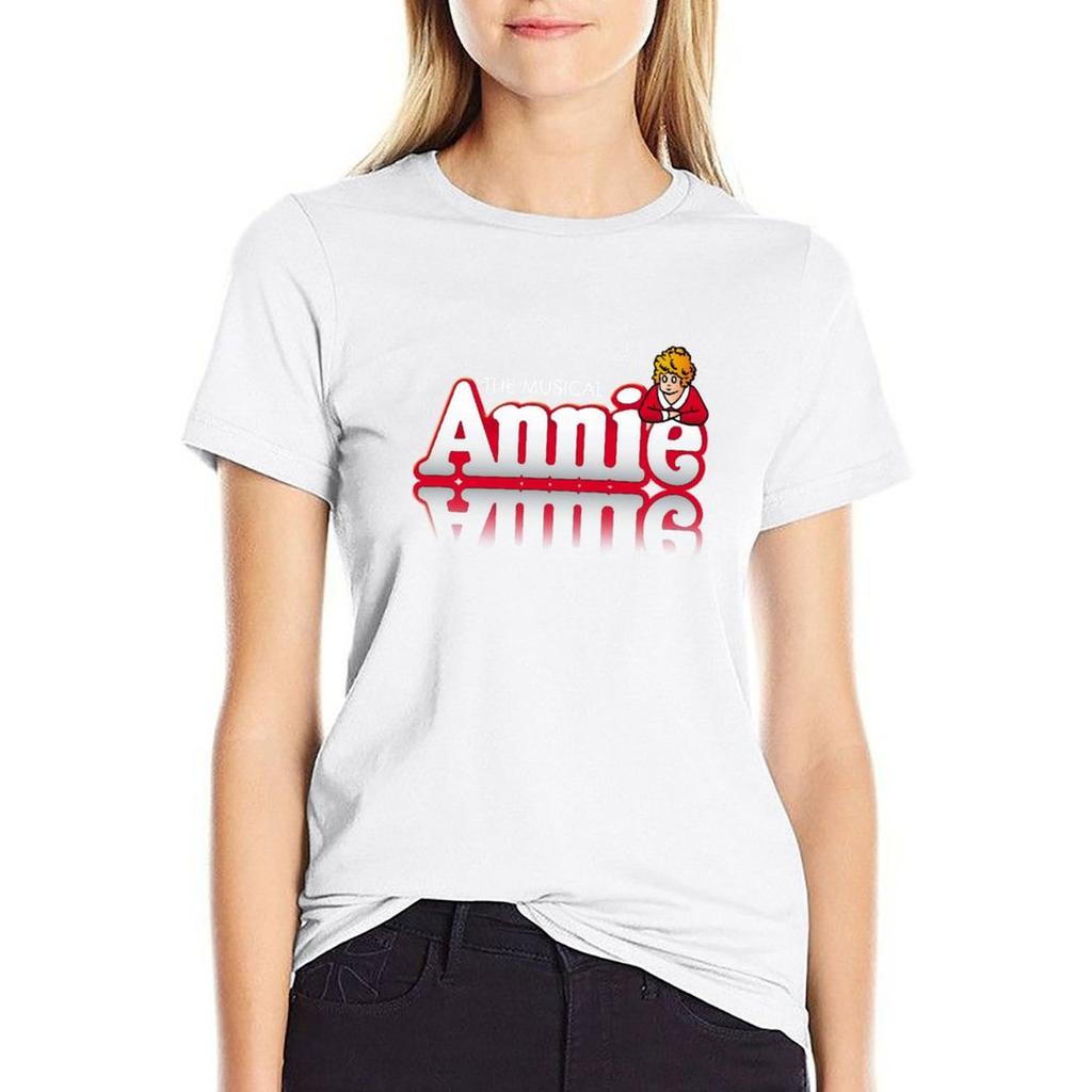 The Musical Annie T-Shirt Shirts Graphic Tees Summer Tops Summer Top Oversized T-Shirts For Women Cotton