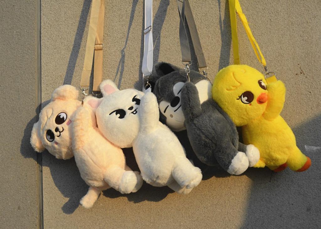 New Plush Animal Doll Crossarm Bag Anke Pop up Week SKZ Fans K-pop Birthday Gift Children Adult Gift Decoration