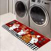 Premium Flannel Farmhouse Chef Kitchen Mat - Non-Slip Washable Floor Rug for Laundry Room, Hallway & Home Aesthetic Decor