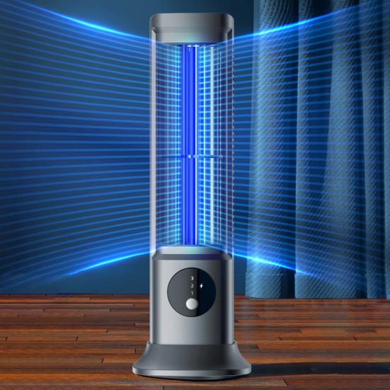 Cooling Air Conditioning Fan 3 Speeds Adjustable Bladeless Cooling Fan Energy Saving Quiet Desktop Fan for Bedroom Office