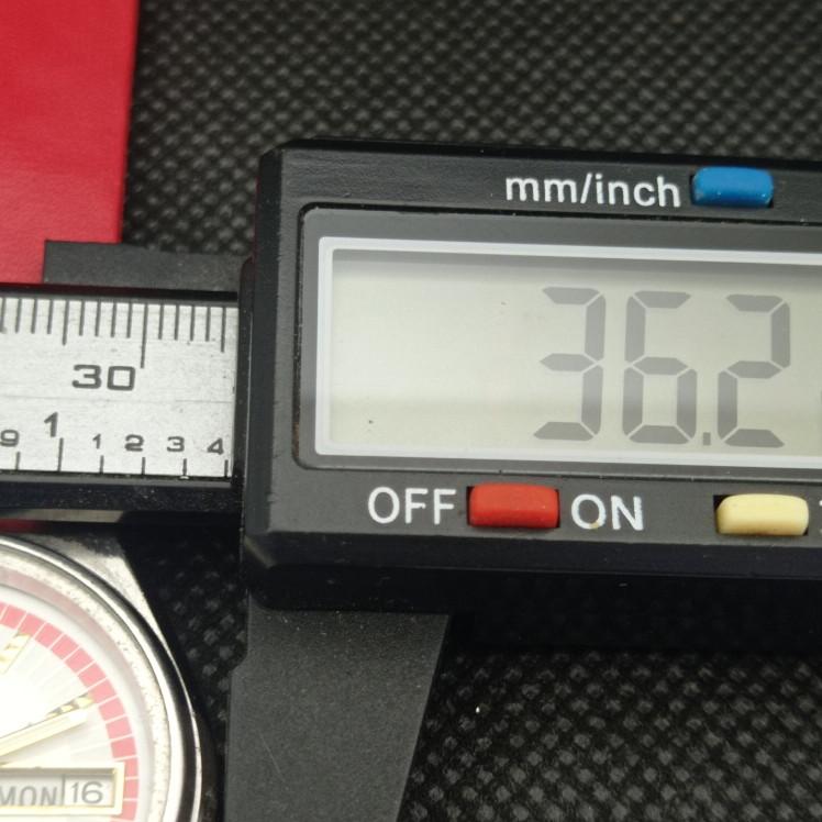 USED VINTAGE SEIKO 5 AUTOMATIC 6309A JAPAN MENS D/D WHITE WATCH 608g-a316322-2 SKU608g-a316322