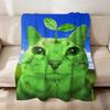 Kawaii Abstrakt lustig Sigma Meme Ägypten Katze Flanell weich warm Plüschdecke Sofa Wohnzimmer Haustier hogar Bett Geschenk Zuhause Auto tragbar