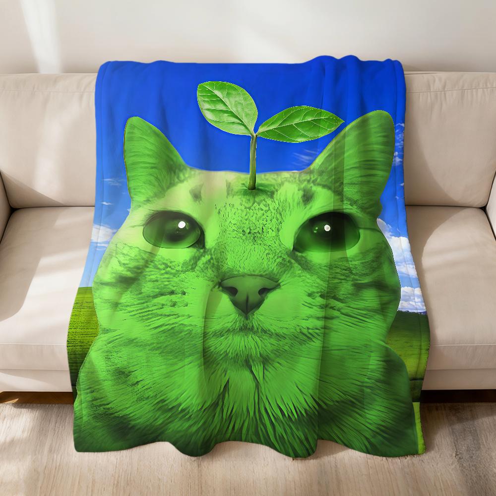 Kawaii Abstrakt lustig Sigma Meme Ägypten Katze Flanell weich warm Plüschdecke Sofa Wohnzimmer Haustier hogar Bett Geschenk Zuhause Auto tragbar