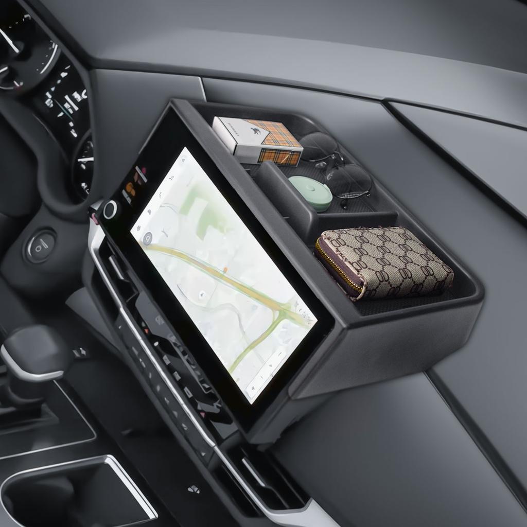 Center Console Dashboard Storage Box Behind Screen for Toyota Sienna 2025 XLE/XSE/Limited/Platinum Dash Board Organizer 12.3Inch