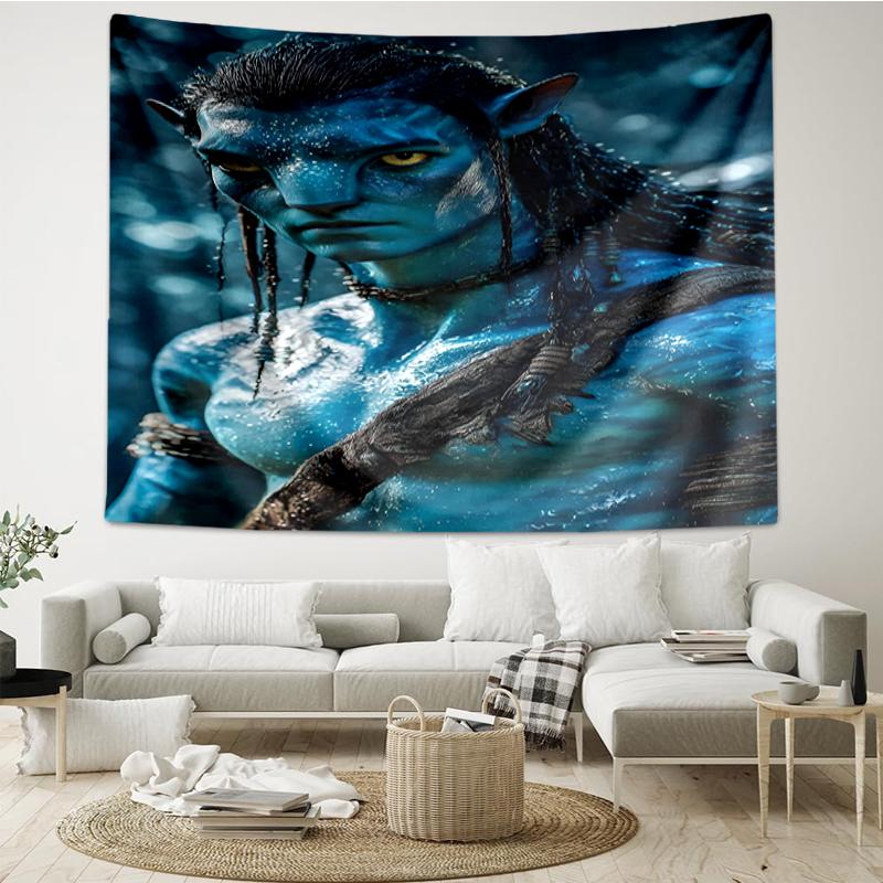 Avatar Print Tapestry, Backdrop, Easy Setup, Ideal for Bedroom, Office & Living Room, with Aesthetic Wall Hanging Decor.