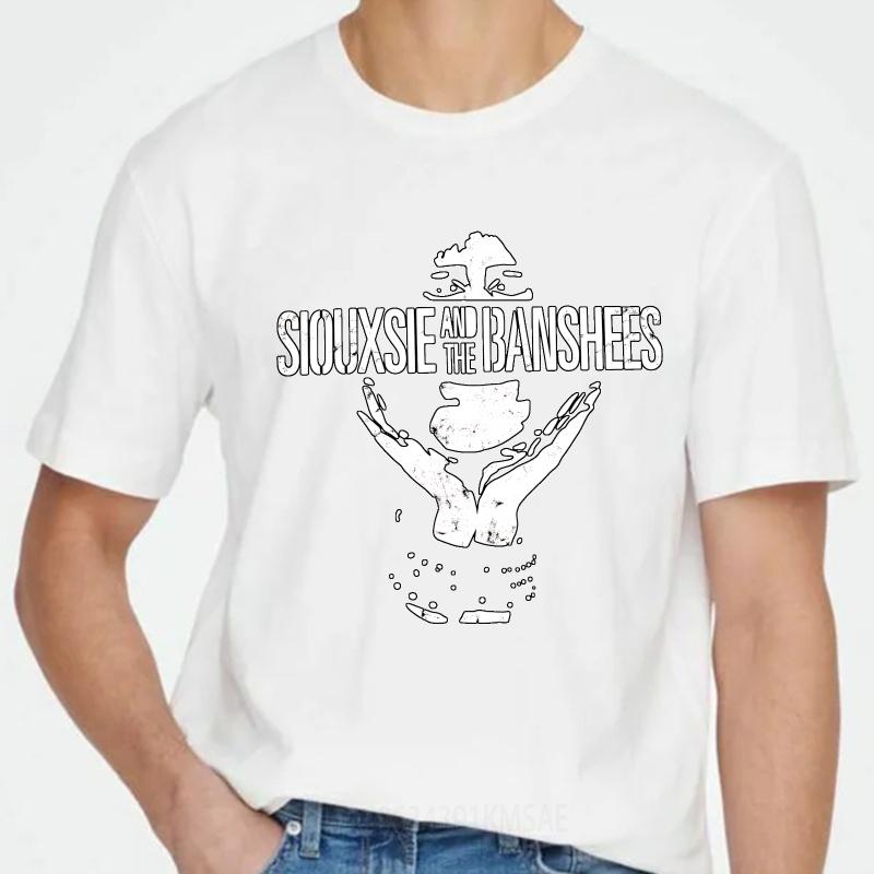 Graphic Summer Teenagers T Shirt Siouxsie And The Banshees Logo Design Short Sleeve Relaxed Fit Oneck Tee Shirt Cotton Tshirt