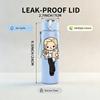 1PC Blonde Lady In Black Suit 750ml Color Plastic Sports Water Bottle Leakproof Flip Straw Lid Suitable for Sports Office Home Use