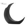 Crescent Shape Vase 3D Printed Moon Flower Vase, Modern Decorative Minimalist Holder Container for Living Room Table Centerpiece Stylish Ceramic