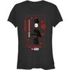 Fifth Sun Women's Lego Star Wars Vader Schematic Junior's Short Sleeve Tee Shirt